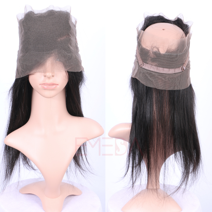  EMEDA 360 lace frontal closure Brazilian hair pre plucked lace frontal HW 022